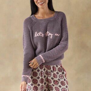 Sundance Let’s Stay In Cable Knit Sweater